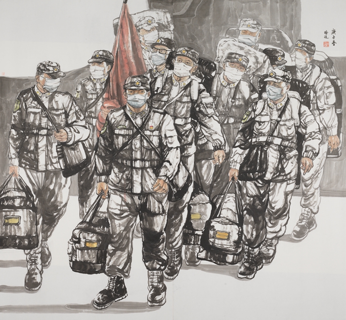 67、陈培进-驰援 195x180cm.jpg