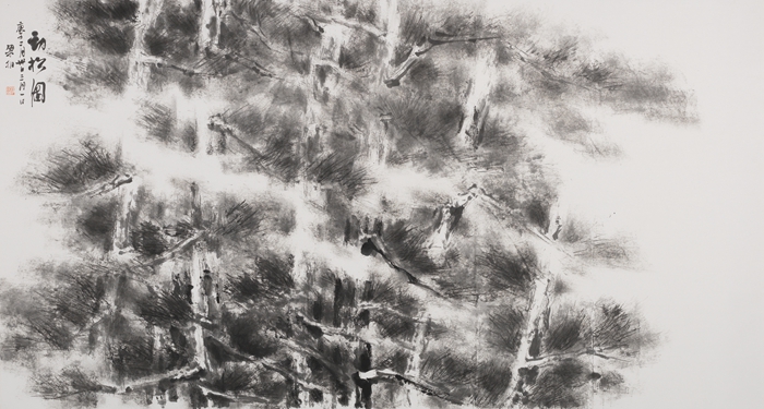 214、杨梁相-劲松图 181x97cm.jpg