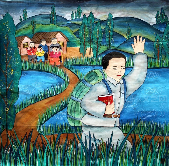 “李亚群远行闹革命”（蔡燕 画）_副本.jpg