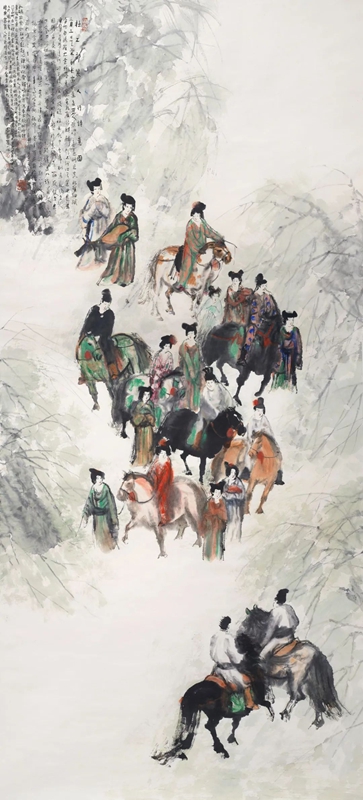 杜工部丽人行诗意图 2019 247cmx123cm.jpg